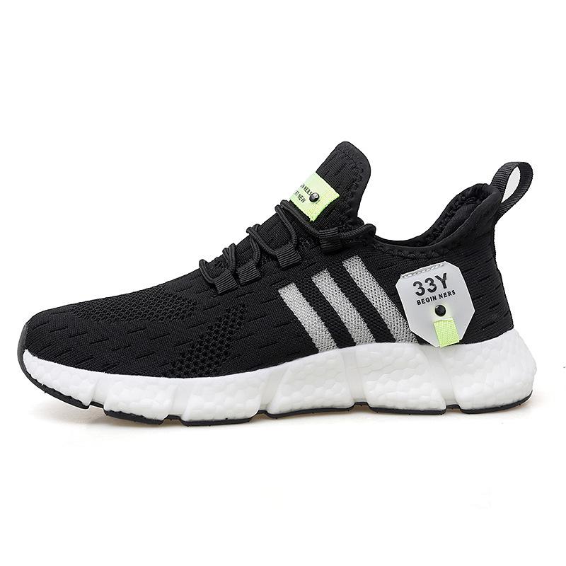 Men's and Women's Shoes Sports Shoes Summer Running Shoes Flying Woven Breathable  Shoes Lightweight Sneakers