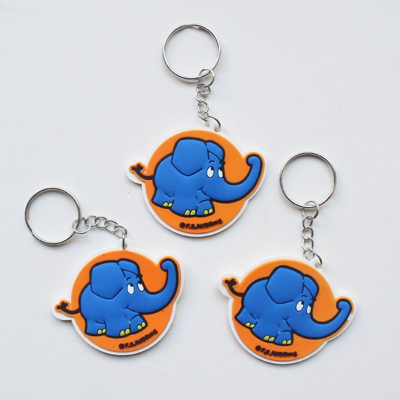 

Креативный брелок-подвеска из мягкой резины в виде слона и бабочки Size 2530