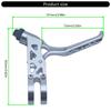 2Pcs Ergonomic Bike Handlebar Brake Lever Replacement Quick Install Hollow Cycling Brake Levers Easy To Install