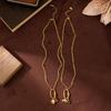18K Gold-Plated Zirconia Elephant Pendant Necklace, Stainless Steel, Constellation Design, European/American Style, Durable Color Retention.