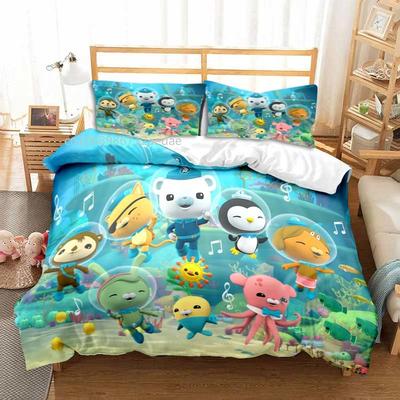 The Octonauts Cartoon All Season Twin Bedding Set 3 Piece Comforter Set Bed Duvet Cover Double King Comforter Cover