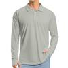 Men's Raglan Long Sleeve Golf Shirt UPF 50+ Lightweight Shirt