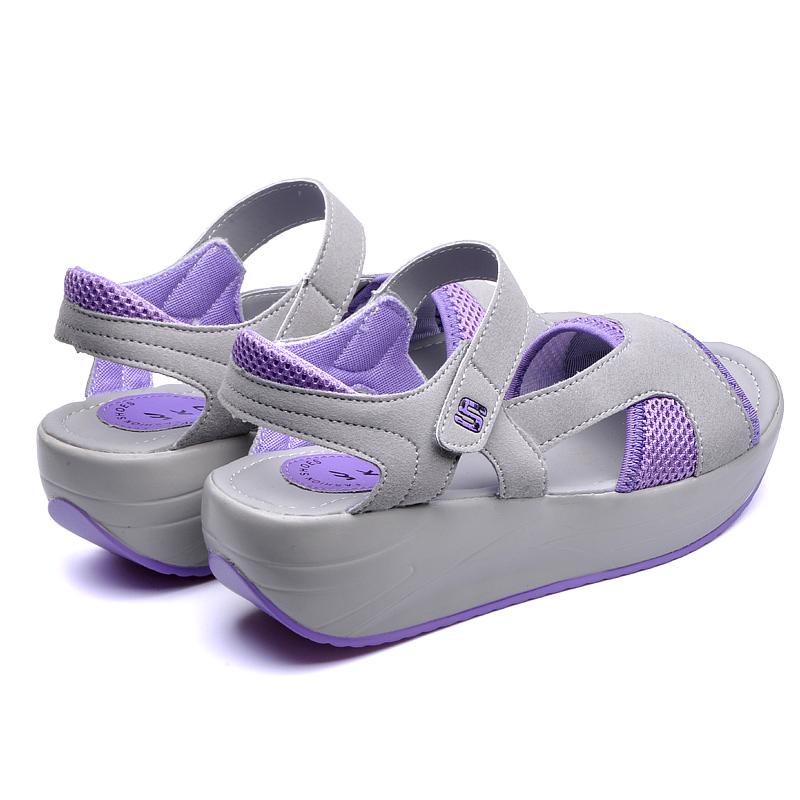 2025 Summer Women Shoes Mesh Fish Platform Sandals Women's Open Toe Wedge Sandals Ladies Light Casual Shoes