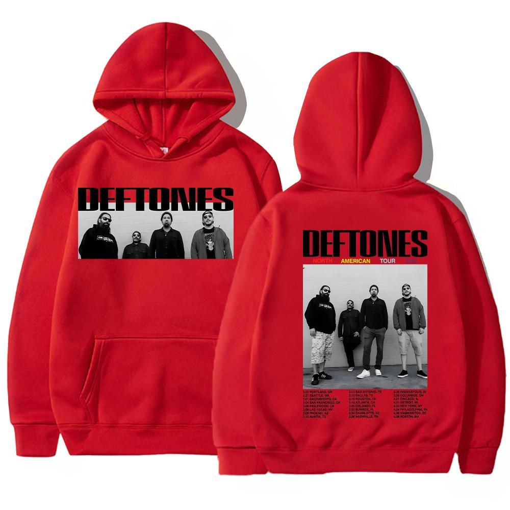 Deftones Tour 2026Hoodies Deftones New Creative Aesthetic Sweatshirts Retro Loose-fit Clothing Fall Unisex Streetwear Pullover Valentines Graphic Tops