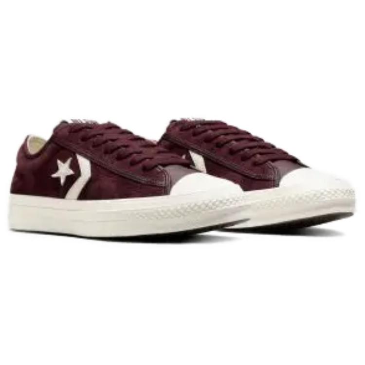 Converse Star Player 76 Suede Low Bloodstone Unisex Sneakers Red Egret Black A11532C