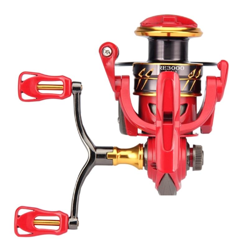 Fishing Reel Double Rocker Arm Fishing Reel Handle Rocker Arm Grip for Baitcasting Reel, Spinning Fishing Reel Handle