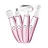 4-in-1 Women's Electric Shaver with USB Charging - Eyebrow Trimmer, Hair Removal for Sideburns, Underarms, Legs, and Bikini Area