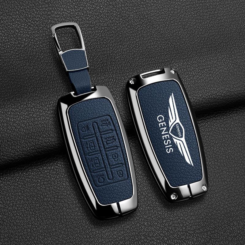 Anwendbarer Genesis Genesis Autoschlüsselset G70 Auto-Fernbedienungshülle G80/GV80 Premium-Zubehörschnalle