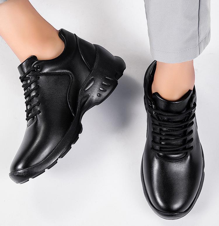 Spring Men's 8CM Height-Boosting Shoes: Trendy, Comfortable Thick Sole Sports & Casual Board Shoes