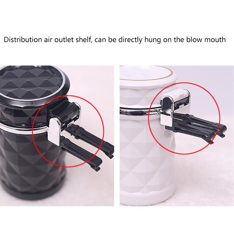Portable Ashtray for Car Mini Trash Can Detachable Smokeless Ash Tray with LED