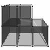 Vidaxl Gabbia per Piccoli Animali, Nera, 143X107X93 Cm, PP e Acciaio