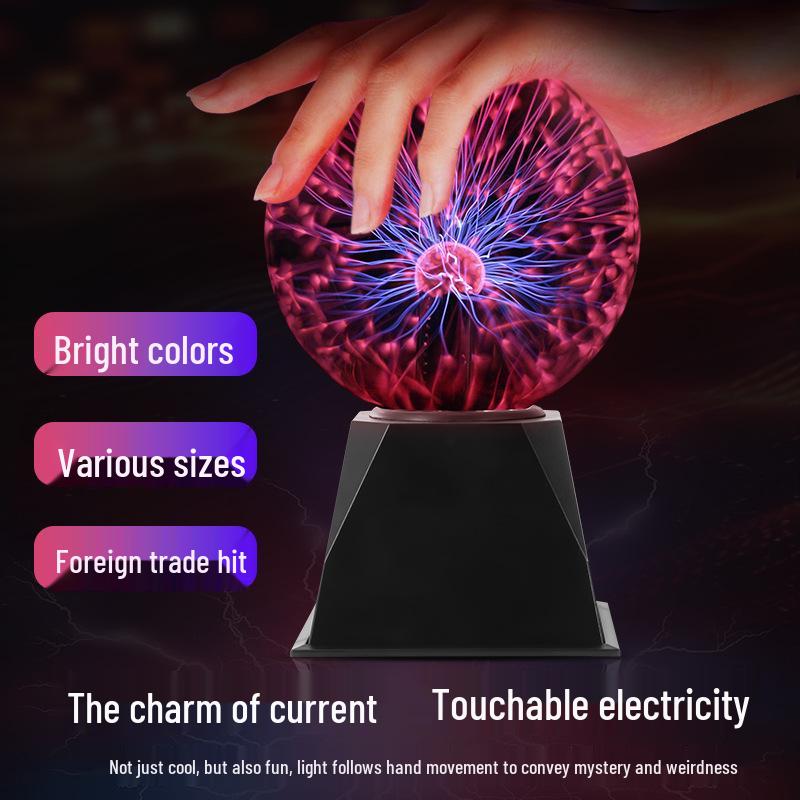 USB Sound-Activated Plasma Ball Night Light