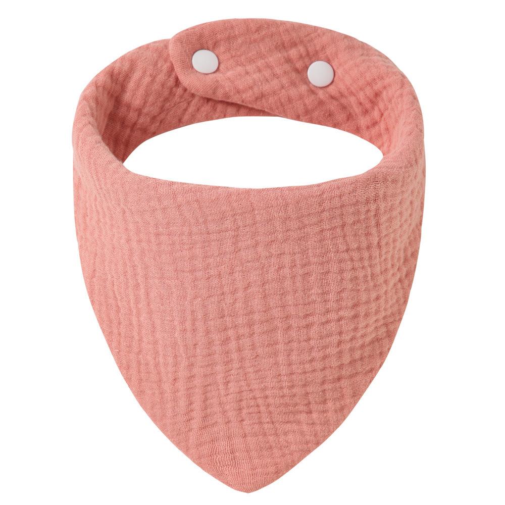 Muslin Baby Infant Cotton Bib Solid Color Scarf Feeding Saliva Towel Bandana Burp Cloth Boy Girl Babies Accessories Newborn