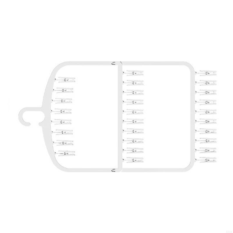 Durable Plastic Hanger Nonslip Grooves Foldable Design For Tight Storage Area HX6C