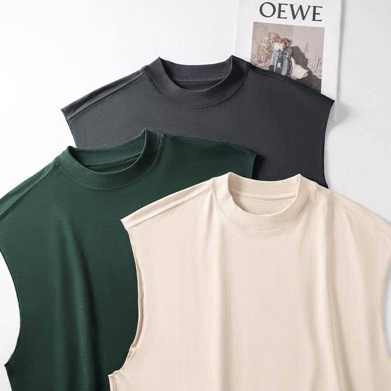 

Men s 2024 Summer Heavyweight Cotton Sleeveless Vest - Fitness, Sports, Casual Tank Top M