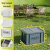 Large Capacity Outdoor Camping Storage Box with Lid - Thick Plastic Car Trunk Organizer