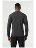 Men's Moisture-Wicking Half-Zip Long-Sleeve Henley for Hiking, Fitness, and Running