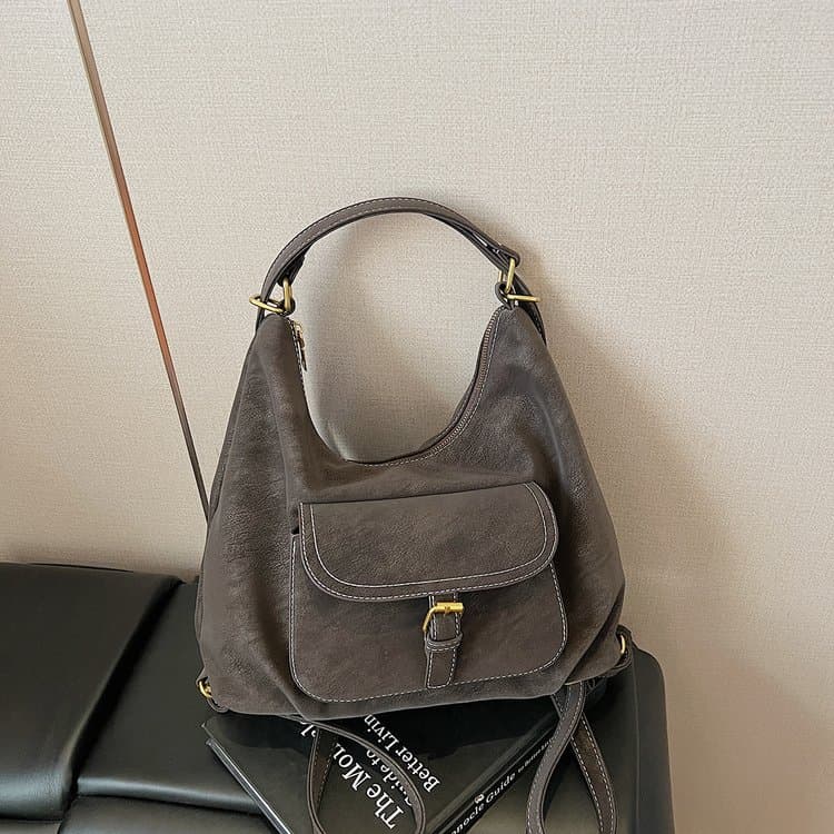 Maillard retro dual-purpose armpit messenger bag серый