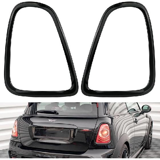 Tail Light Trim Ring Taillights Bezel Compatible With 2007-2015 Mini Cooper R56 R57 R58 R59 Chrome 1Pair