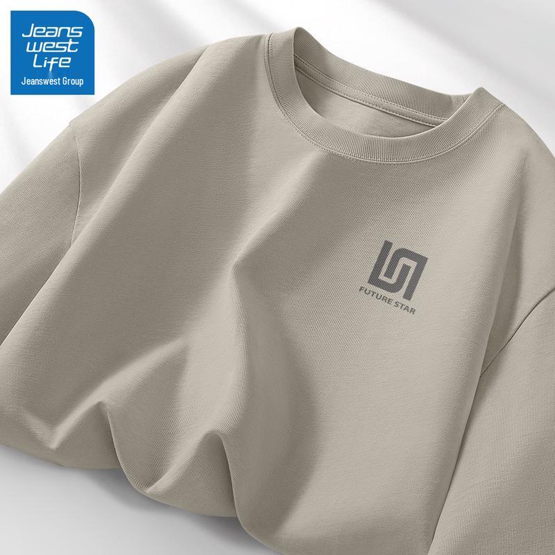 JEANSWEST LIFE Men s Heavyweight Cotton Short Sleeve T-Shirt 3XL