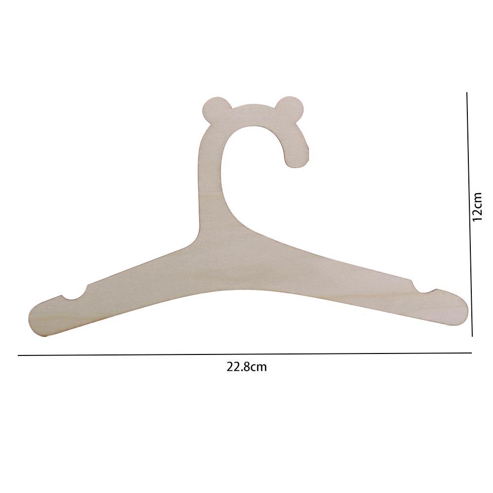 Baby Holder Hanging Wooden Drying Rack Kid Clothes Hangers Hat Hook Storage Organizer