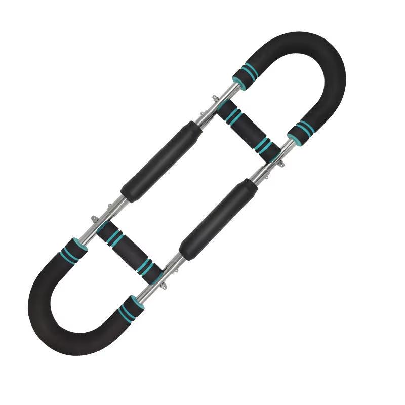 

US Warehouse Quick Ship 40KG U Shape Hand Gripper, Power Twister Bar, Adjustable Stainless Steel Arm Trainer Home Workout синий