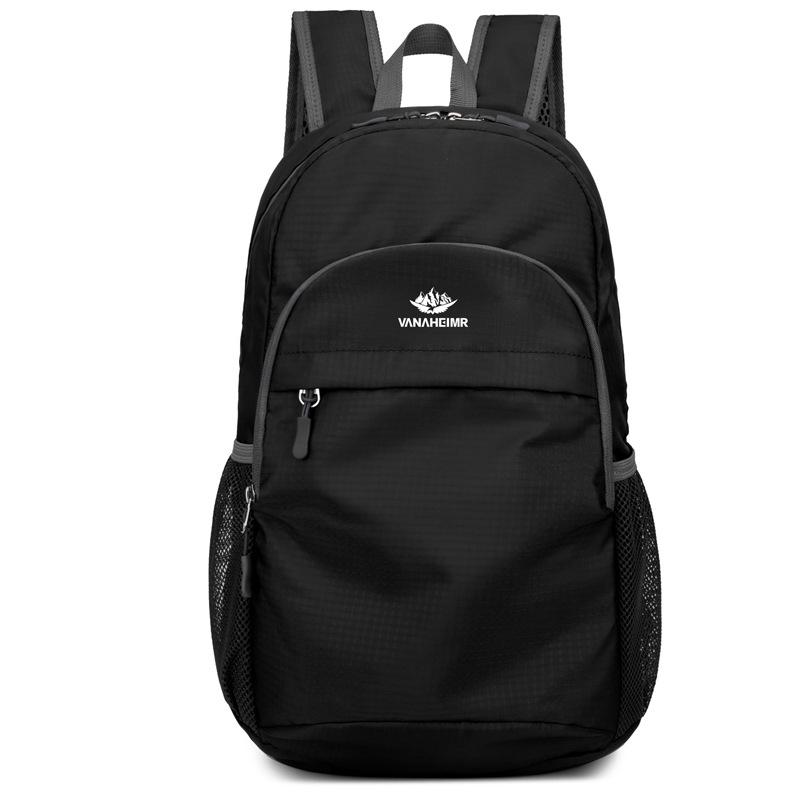 

Lightweight, Waterproof Travel Backpack: Foldable, Large Capacity, Unisex чорний