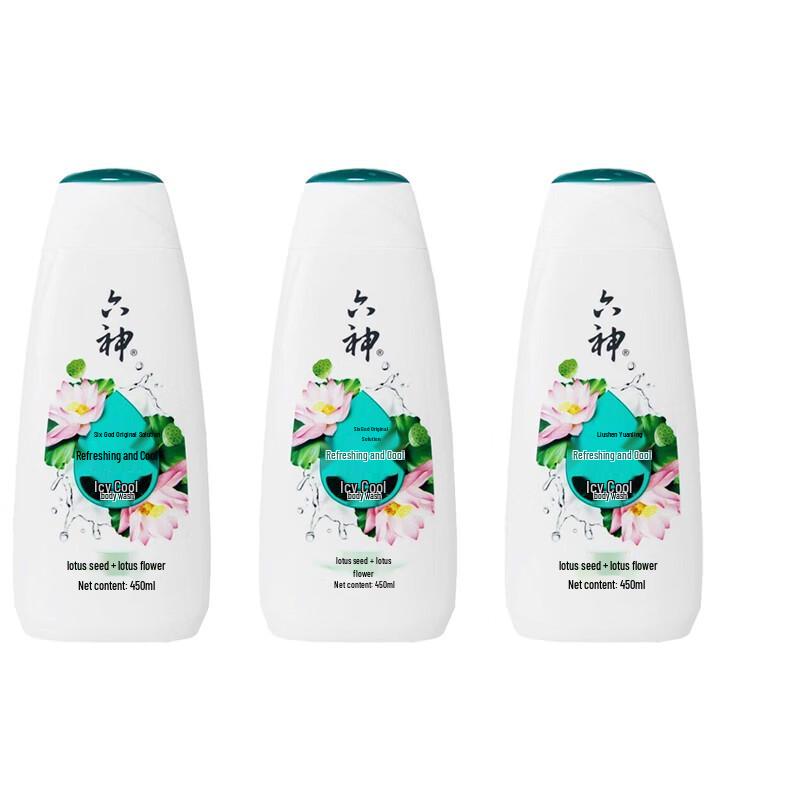 Liushen Refreshing Icy Cool Shower Gel (3-Pack)