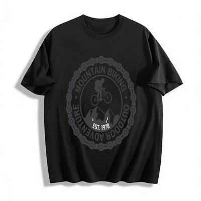 Mountainbike Outdoor Abenteuer Grafik T-Shirt Gegründet 1978 Für Radsportfans Reines Baumwoll-T-Shirt
