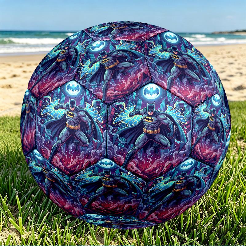 Batman Print Size 5 Soccer Ball, PU Wear Resistant Football for Match Training and Daily Practice, Birthday Gift for Soccer Fans