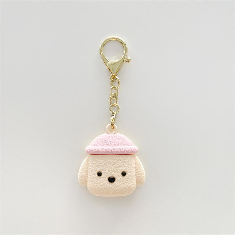 case for airtag Cute and creative shapes keychain anti-lost cartoon bear puppy Tracker Protector Protective Case for kid elderly