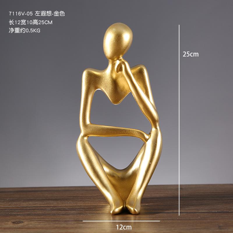 Home Character Ornaments Resin Situation Office Decorations Handicrafts Creative Love Sculpture Light Luxury Art Decoration
