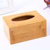 Bamboo Tissue Box with Multi-Size Options for Desktop, Hotel, or Restaurant Use - Custom Logo Available