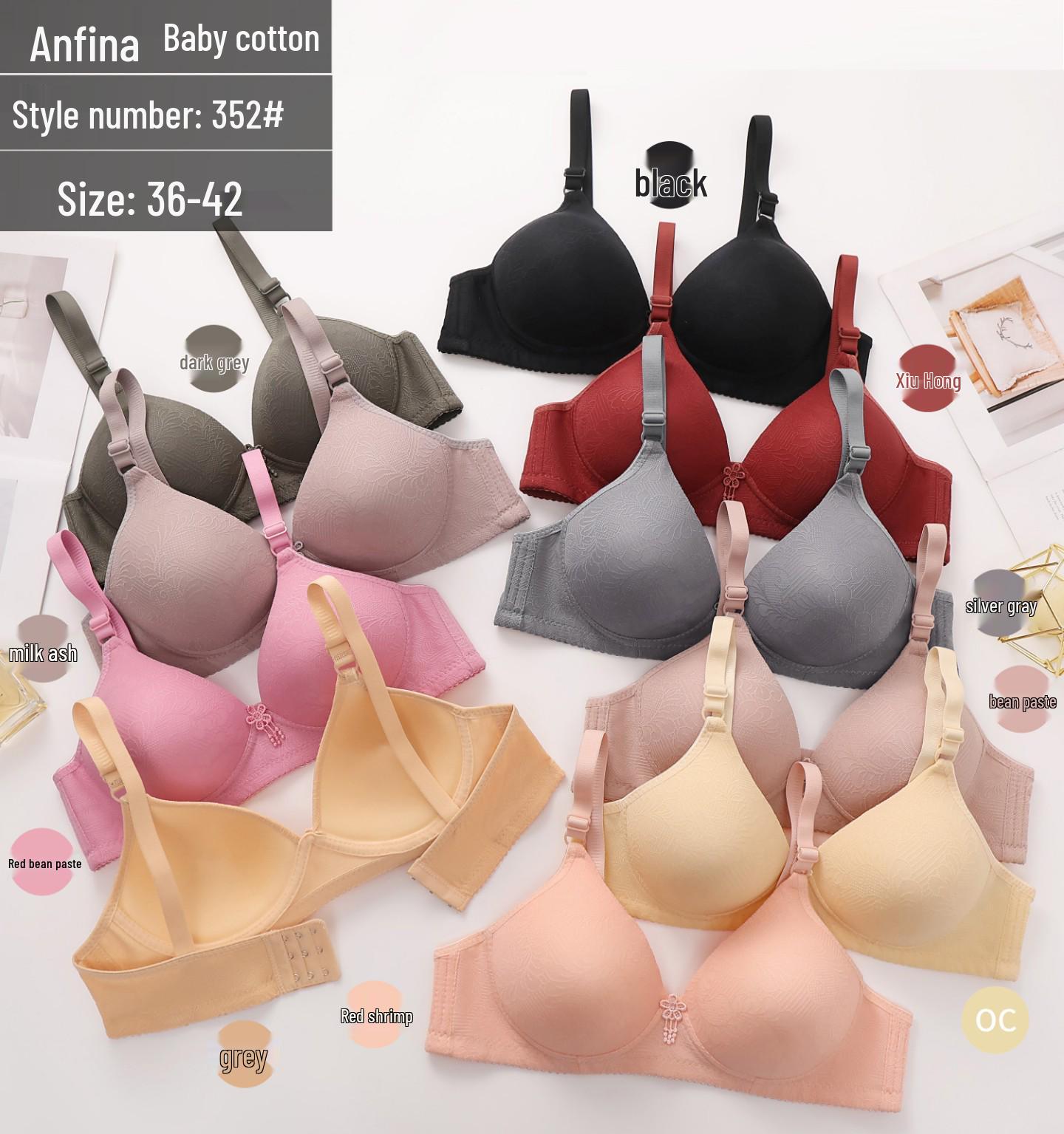 

Беспроводной тонкий бюстгальтер большого размера для женщин среднего и пожилого возраста с защитой от провисания 36/80B