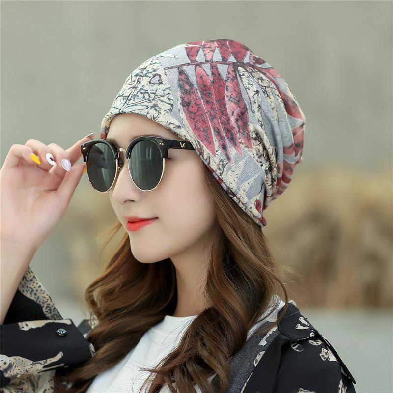 Sombreros de Mujer Primavera y Verano Sección Delgada Gorro Cubrecabeza Transpirable Calvicie Quimioterapia Gorro de Luna Turbante Sombrero para Exterior