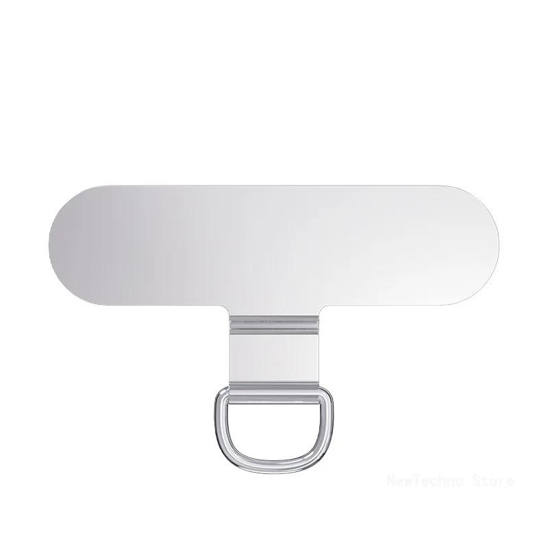 1PCS Sturdy Metal Cellphone Hanging Strap Gasket Replacement Stainless Steel Mobile Phone Lanyard Tether Tabs Patch Clip