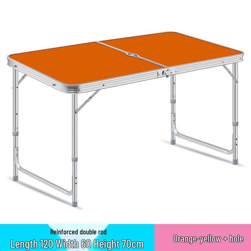 Portable Aluminum Alloy Folding Table and Chairs for Outdoor Camping, Night Market, and Leisure Activities