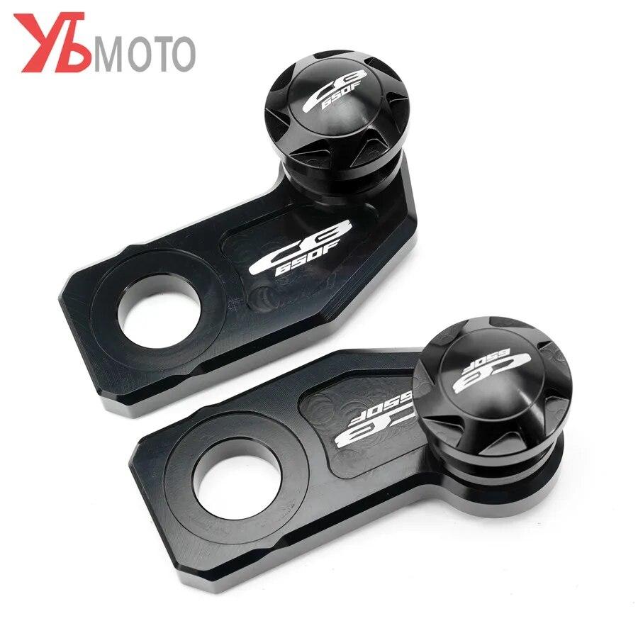 For Honda CBR650R CB650R CBR650F CB650F CBR 650R/650F CB 650R/650F Chain Adjustment Block Frame swingarm Spools sliders