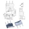 10Pcs Small Limit Right Bend Microswitch Switch With Scroll Wheel Microswitch 3Pin Curved Foot Arc Handle Micro Mouse Switch