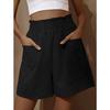 Summer Women Pants High Waist Shorts Fashion Casual Plus Size Wide Leg Shorts