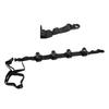 Adjustable Vehicle Seat Rod Rack with Heavy Type Clamps Holds Fishing Poles Rubber Band Technology for Rough Terrain Trip
