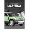 1/24 Scale Land Rover Defender Diecast Model Car: Detailed Replica with Opening Doors, Hood & Trunk,Ideal Gift for Car Lovers