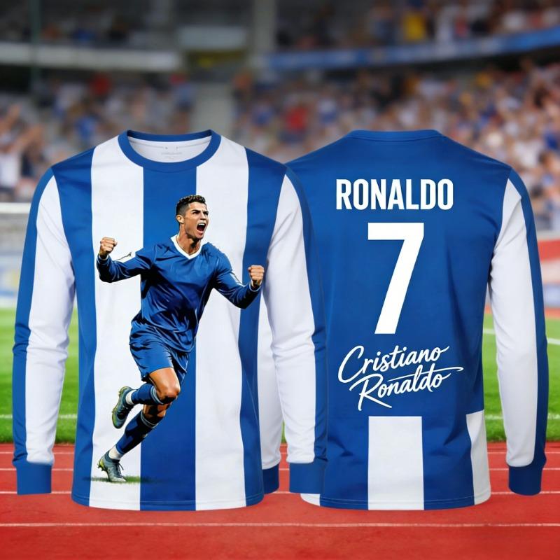 2026 Ronaldo #7 Fan Edition Football Jersey for Adults and Kids Breathable and Comfortable Soccer Training Shirt for Summer