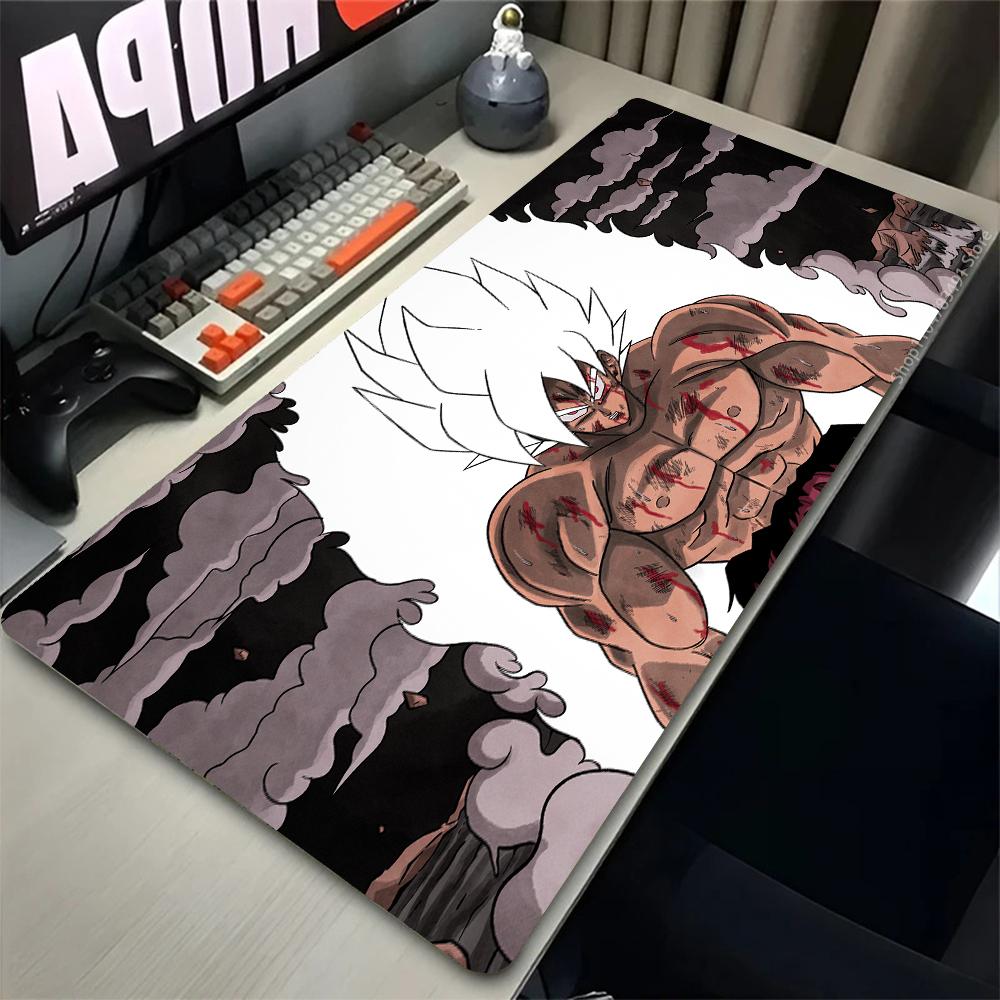 Rubber Mouse Pad Gaming Mousepad Dragon Balls Desk Mat PC Accessories Goku Keyboard Pad Computer Black And White Anime Table Pad