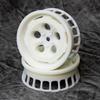 Soft Slim Wheel Type M (Offset 4) for RC Drift, 3D Printed, White