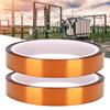 2PCS 33M High Temperature Resistant Adhesive Tape Polyimide Film Yellow Brown Accessory15mm