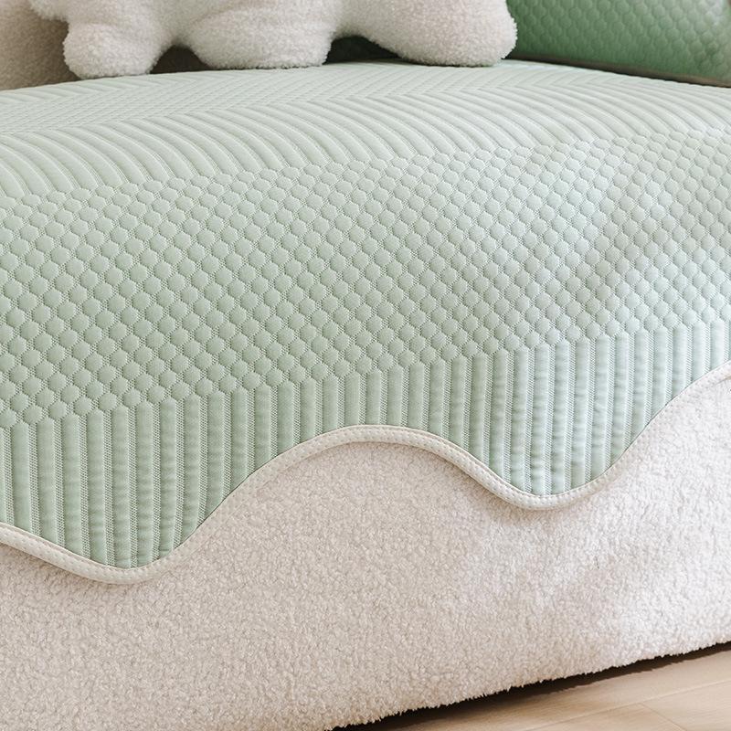 Summer Cool Doudou Sofa Mat Mat Mat Special-Shaped Non-Slip Sofa Cover  New Straight One-Piece Sofa Cushion