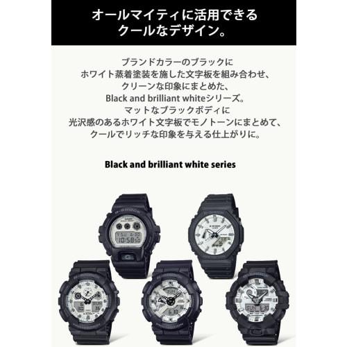 Casio Watch G-Shock Black and Brilliant White Series DW-6900WD-1JF Men's Black