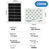 White 200W Solar LED Outdoor Floodlight