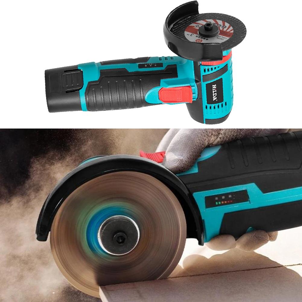 19500RPM Brushless Angle Grinder Cordless Polisher 12V Electric Car Polishing Machine 300W Diamond Cutting Grinder Power Tool